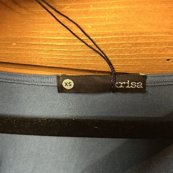 Krista by Revolve womens maxi dress XS short sleeve v-neck side slit soft event - Picture 3 of 11